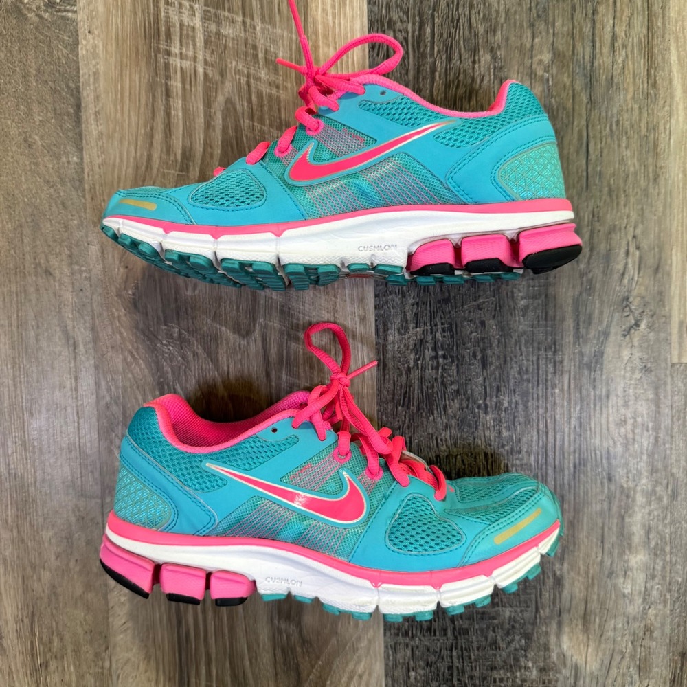 Nike Air Pegasus 28 XC Womens 6.5 Blue Pink Running Shoes 443802-361 Sneakers